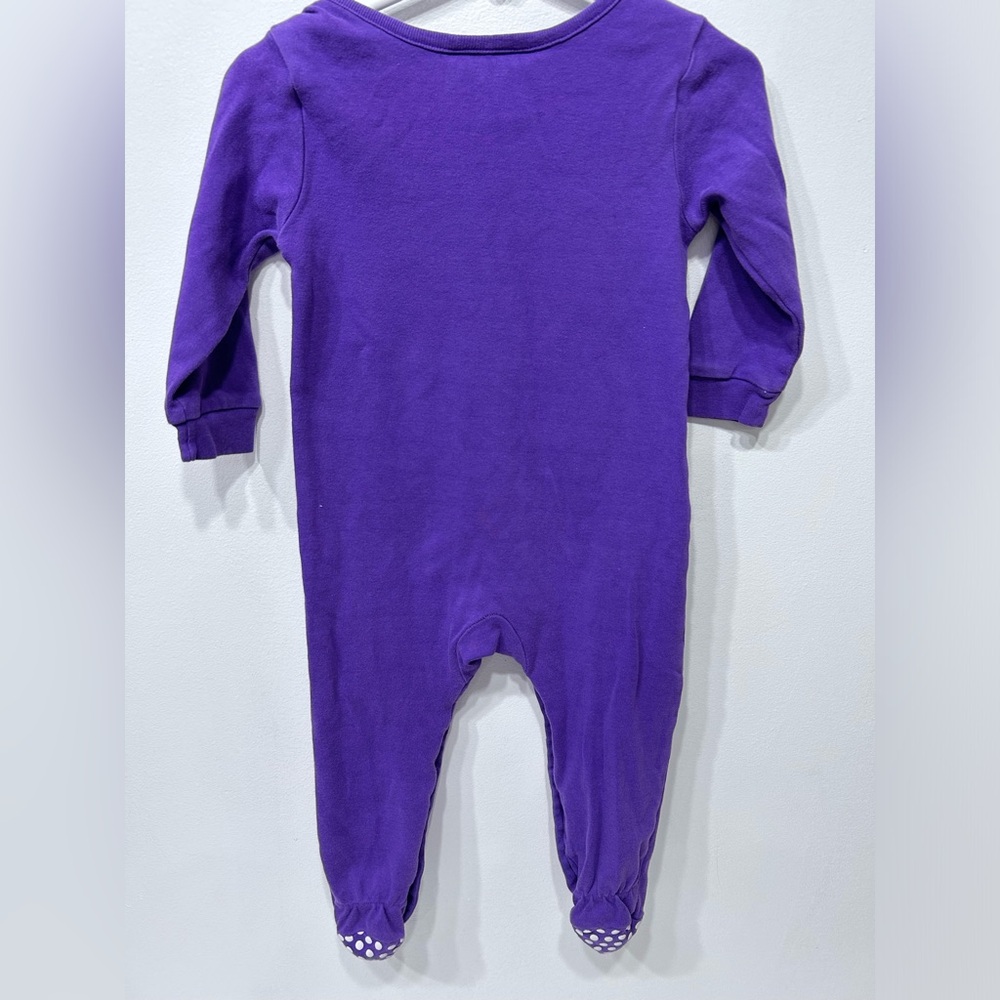 The Smurf Cotton Baby Footie Pajama w/ snap bottom buttons Size 12-18 months - Picture 2 of 5